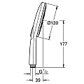 Душ слушалка с три струи Rainshower Smartactive 130 26574DC0 – Grohe 11.203.1611.0100 - siko.bg Душ слушалка с три струи Rainshower Smartactive 130 26574DC0 – Grohe 11.203.1611.0100 – миниатюра 4